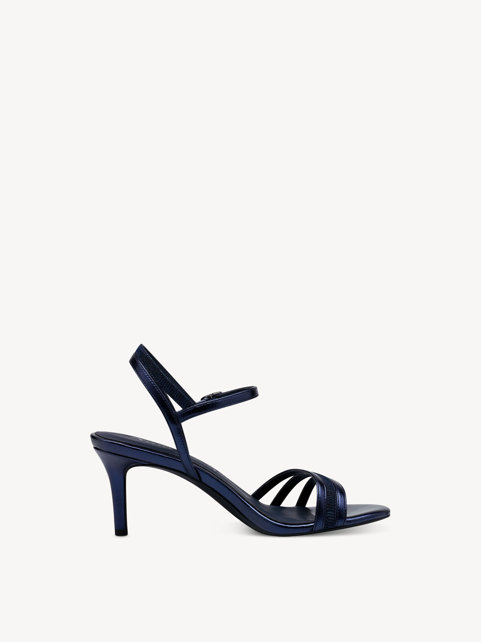Sandale à talon - bleu
