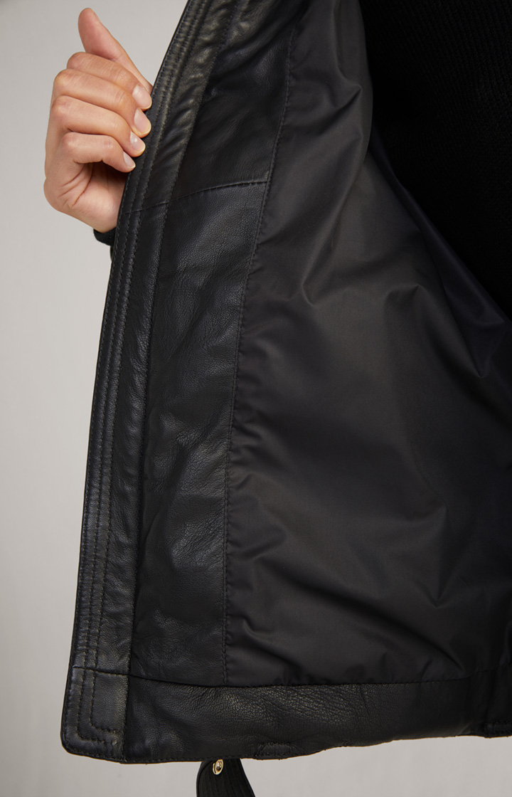 Lederjacke in Schwarz