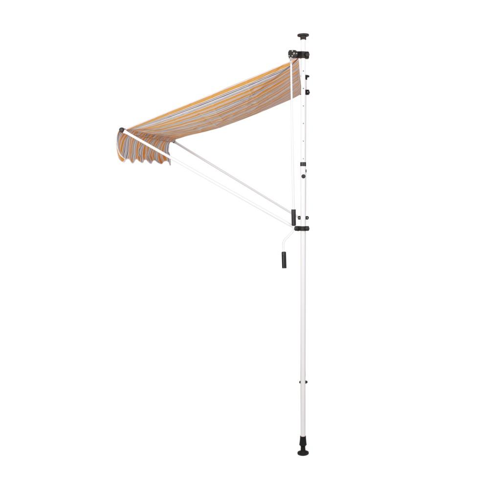 Never Indoor Terrassenmarkise 150 x 120 cm gelb gestreift