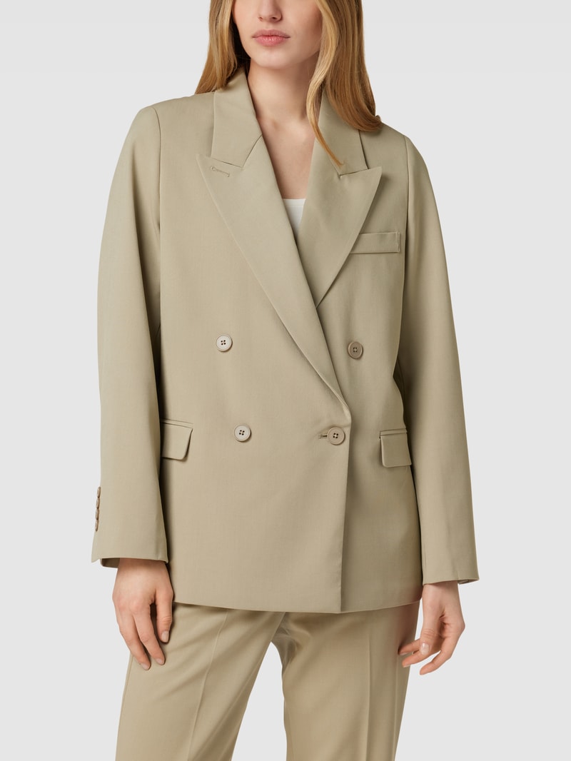 Blazer mit Reverskragen in hellgrün