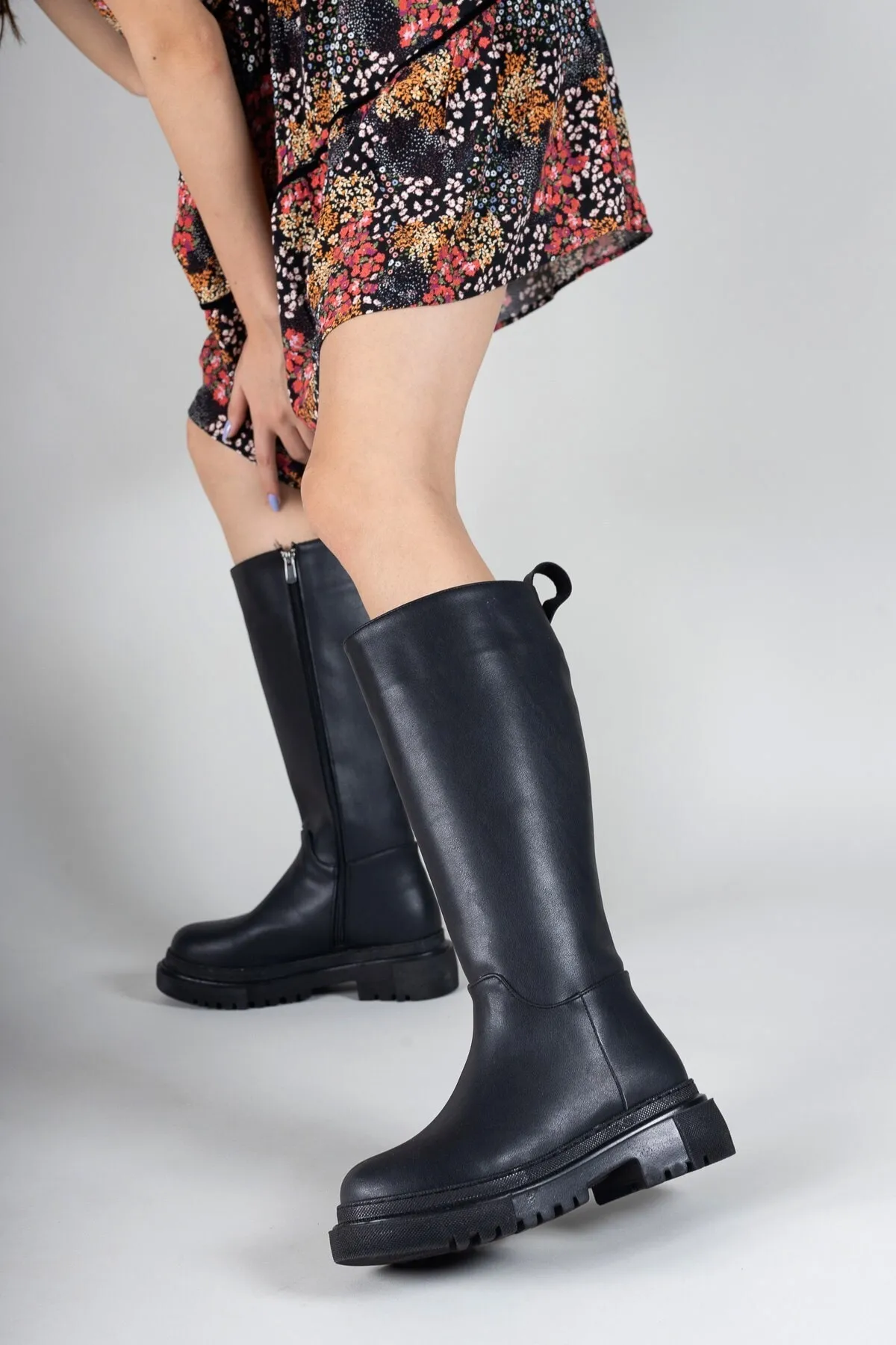 Riccon  Schwarze Damenstiefel 0012360