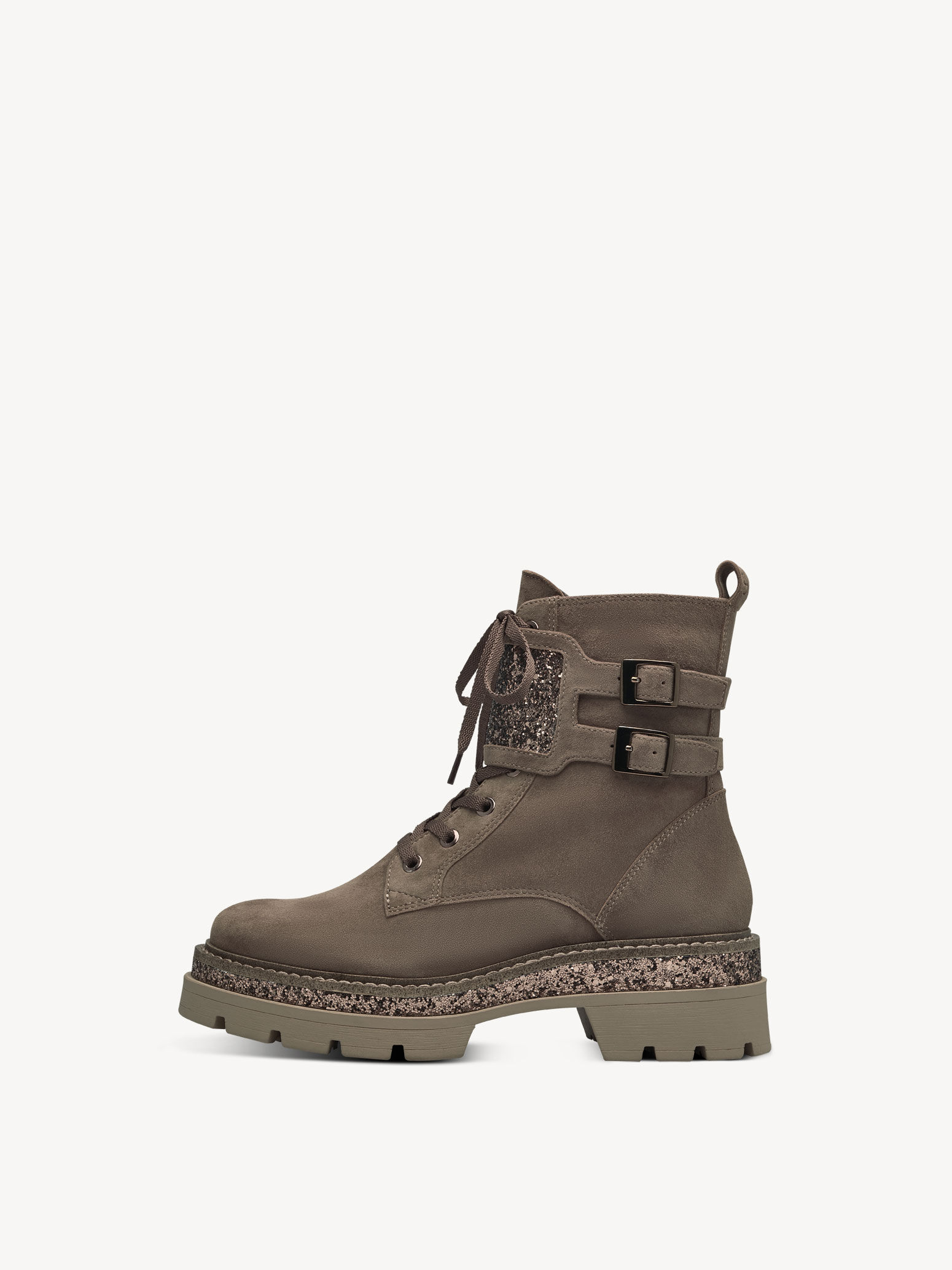 Bottine en cuir - marron