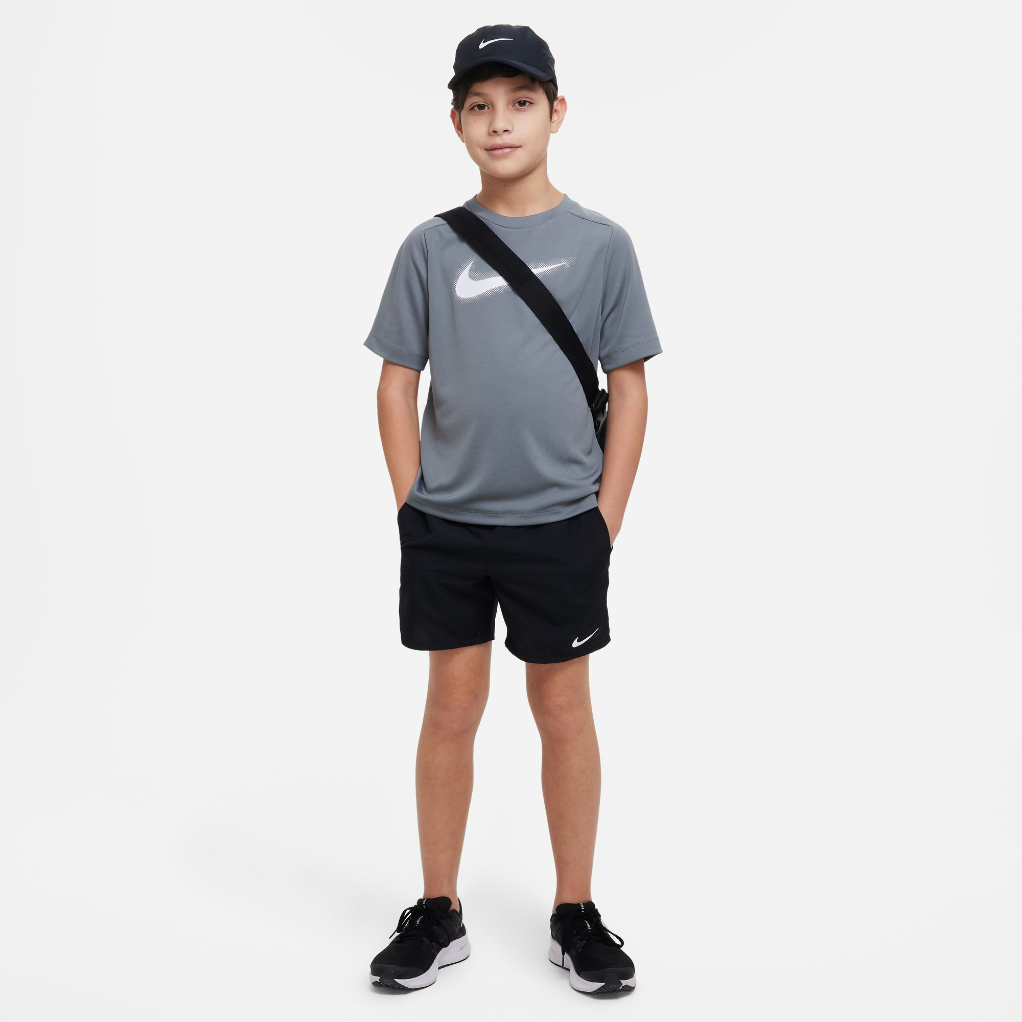 Dri-Fit Graphic Multi T-Shirt Jungen - Grau