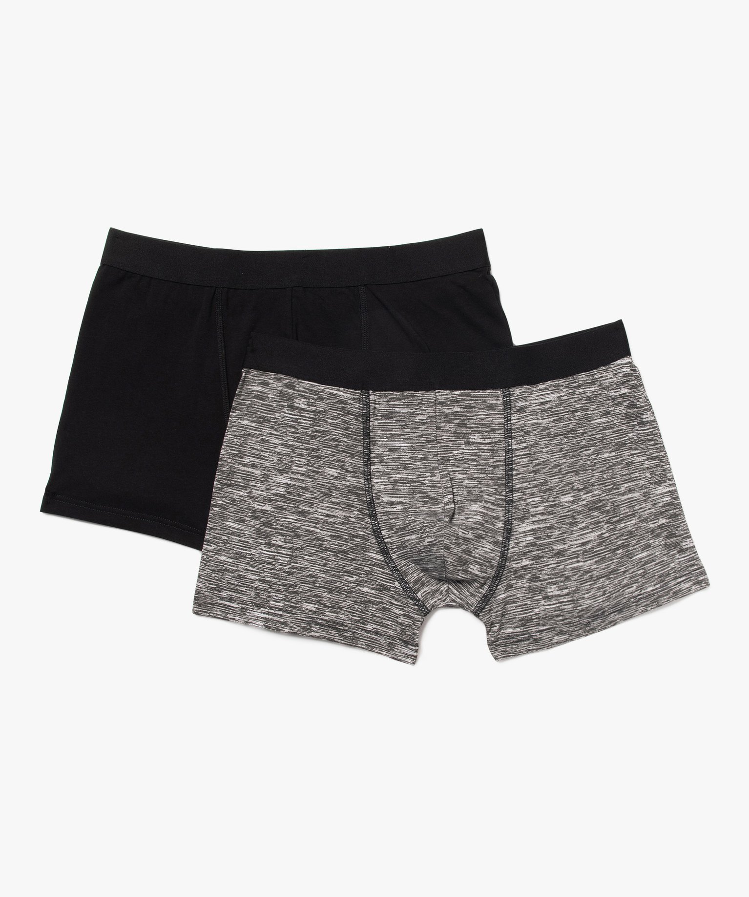 Boxer homme en coton stretch (lot de 2) multicolore | GEMO