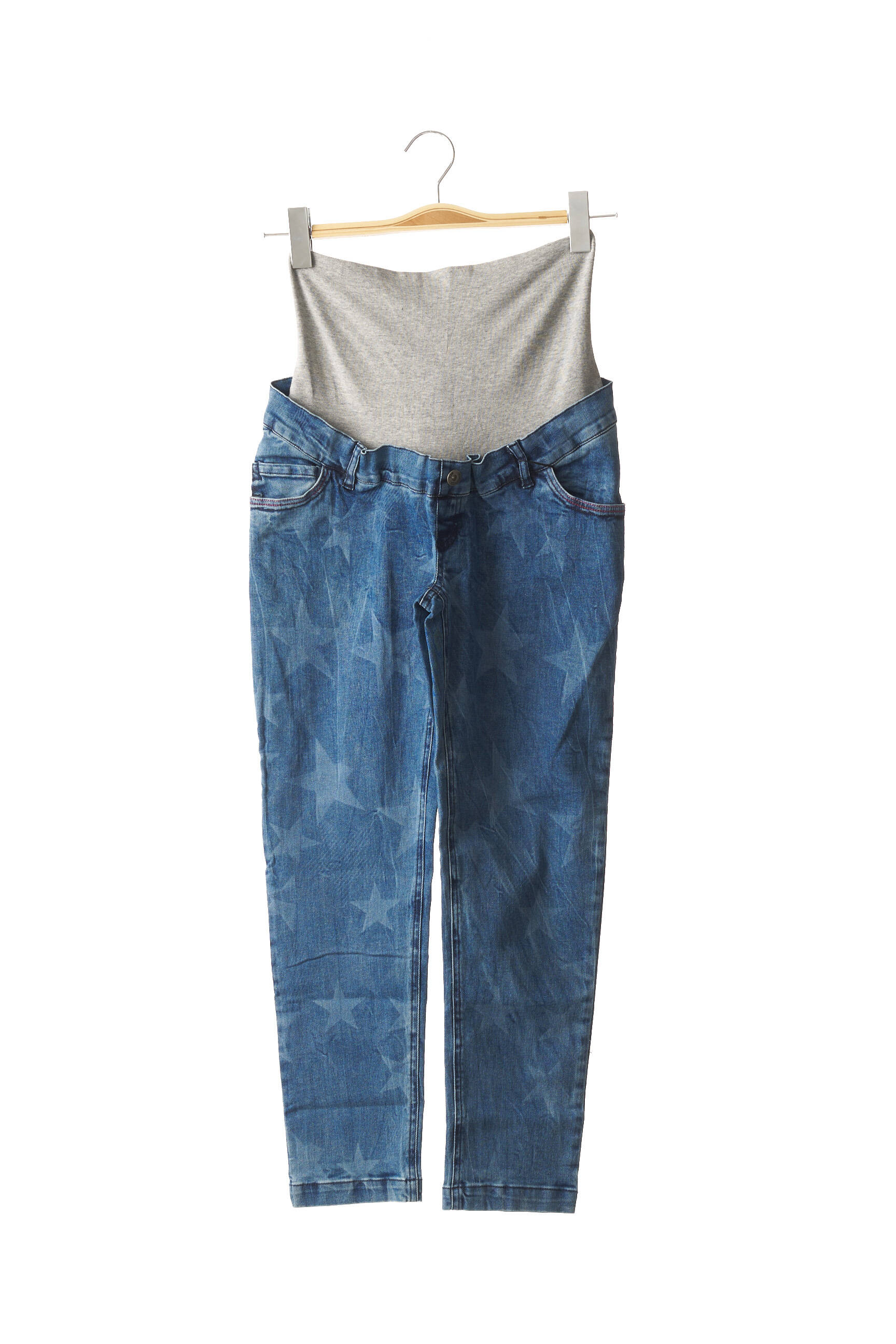 Love2wait Pantalons Maternite Femme couleur bleu