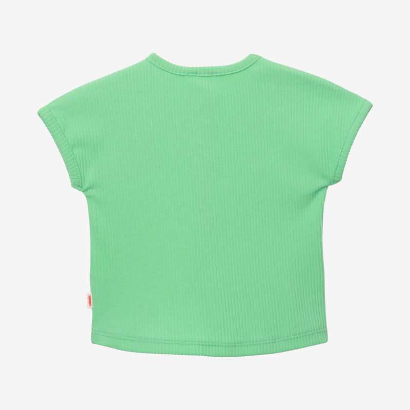 T-shirt bébé côtelé vert Catimini