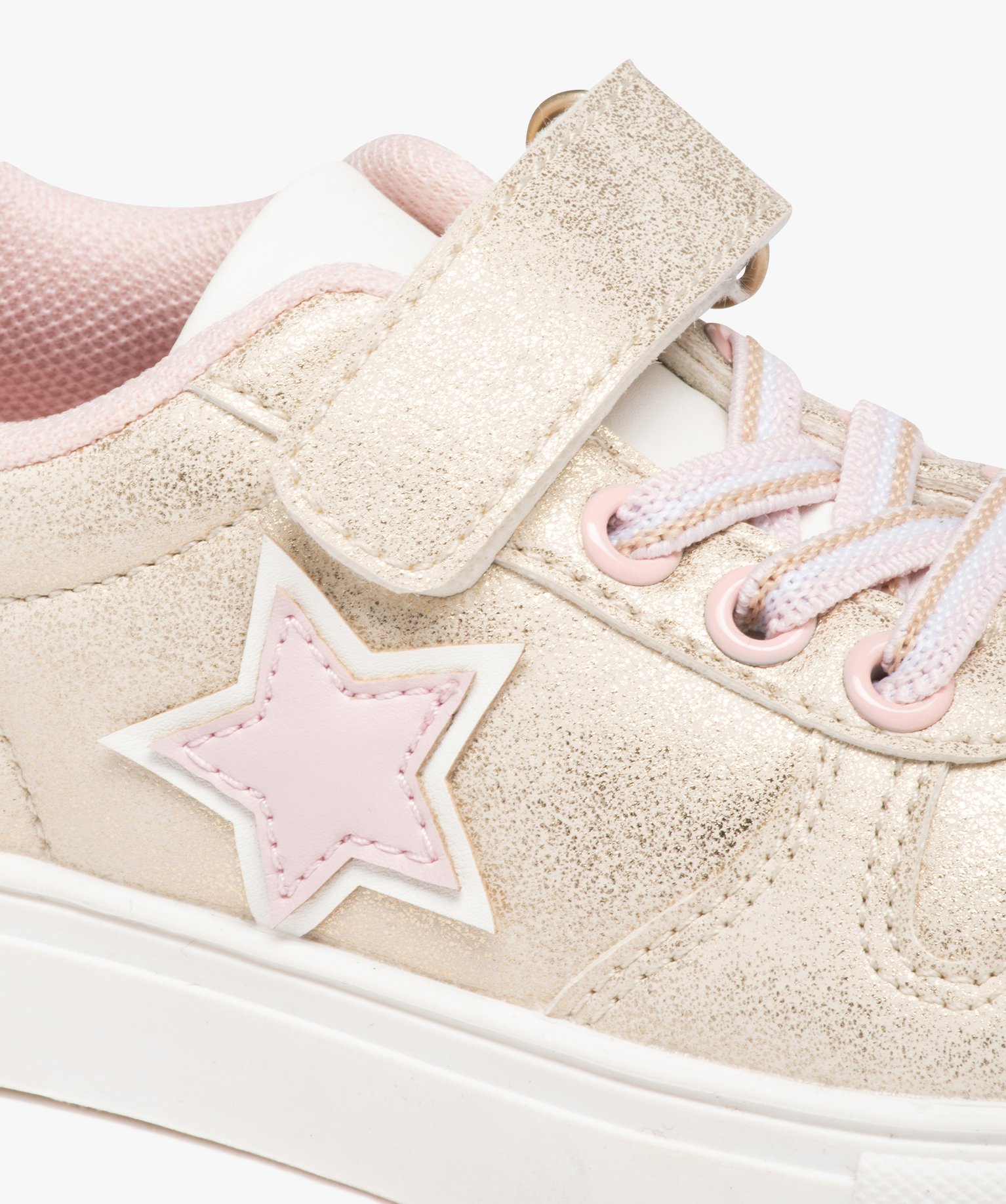 Baskets fille irisées avec détail en étoile or | GEMO