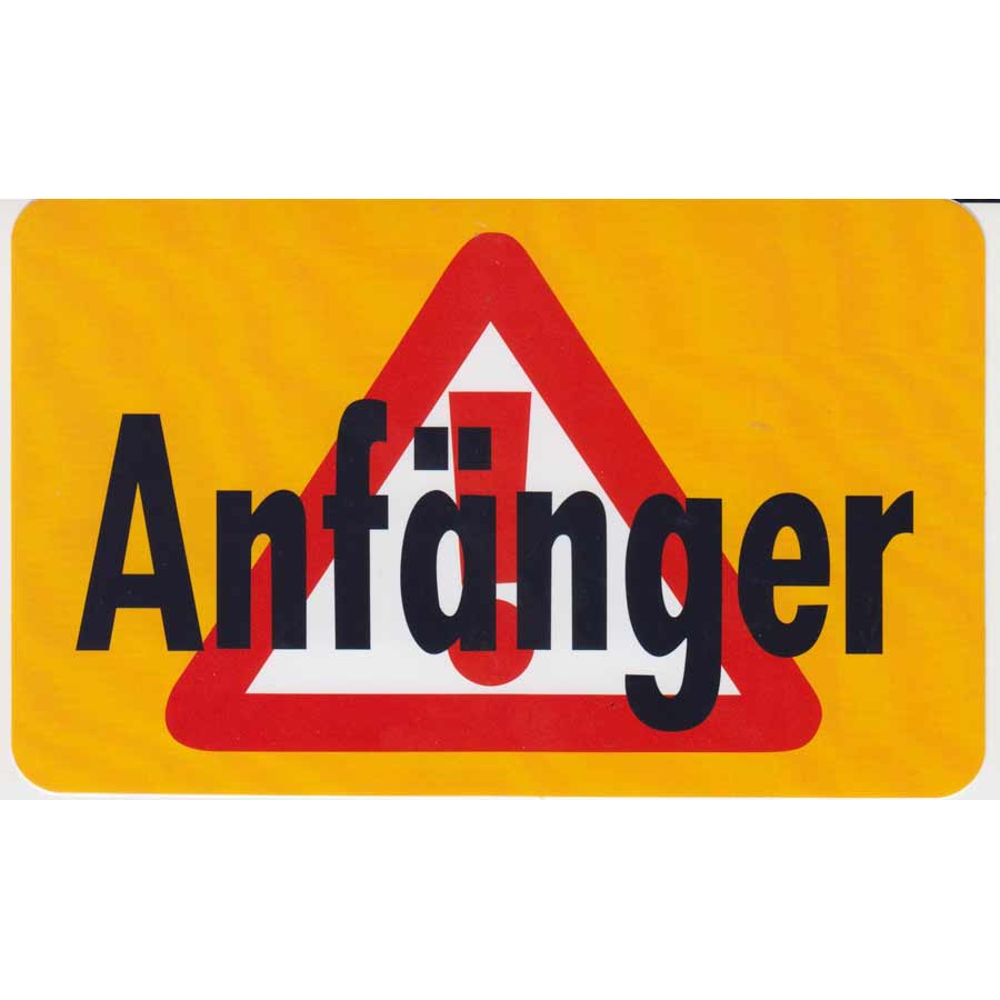 Aufkleber Anfänger - ATU