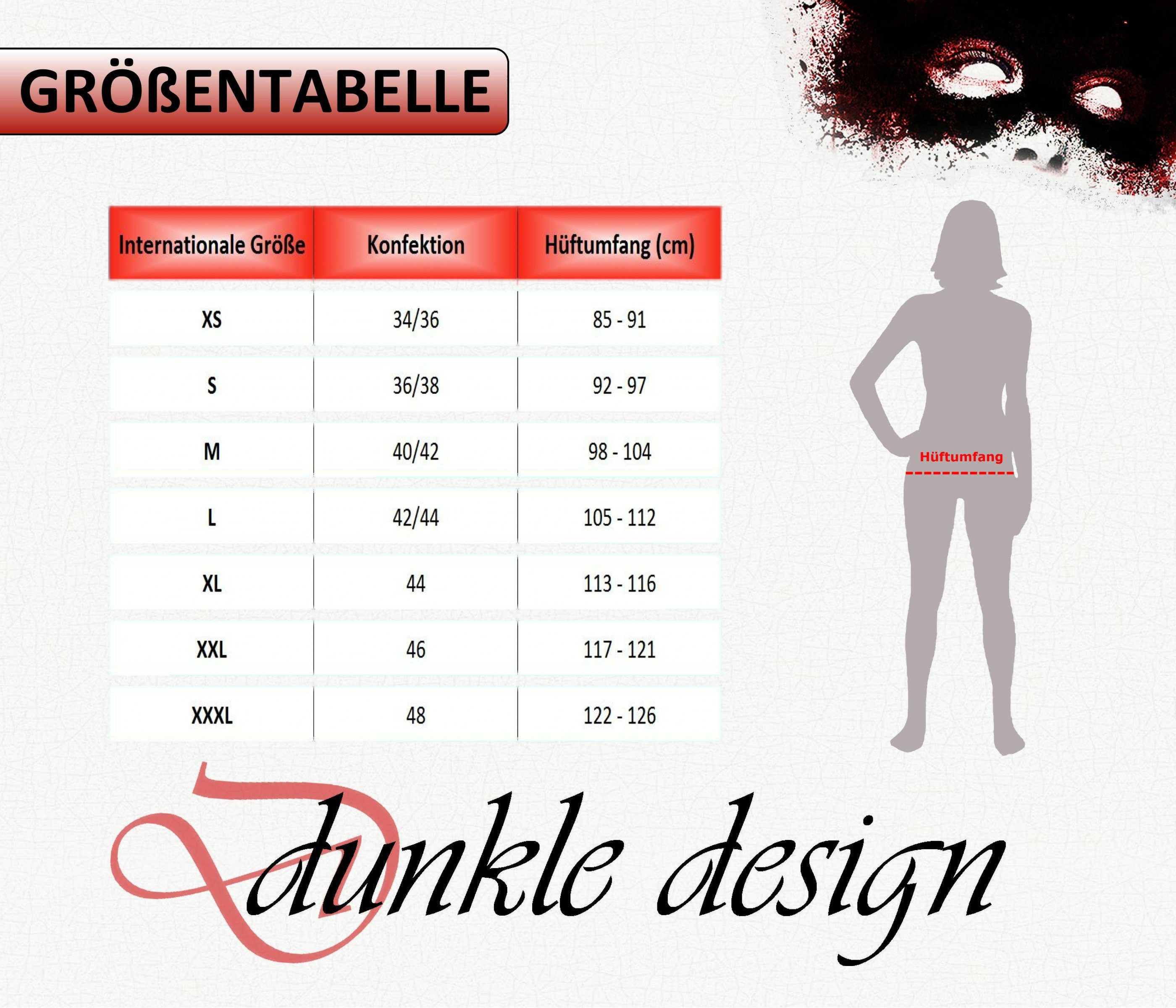 dunkle design Ballonrock 65cm Grau Schwarz Ecru elastischer Bund