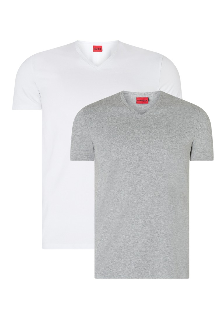 HUGO BOSS V-neck T-shirt in 2-pack