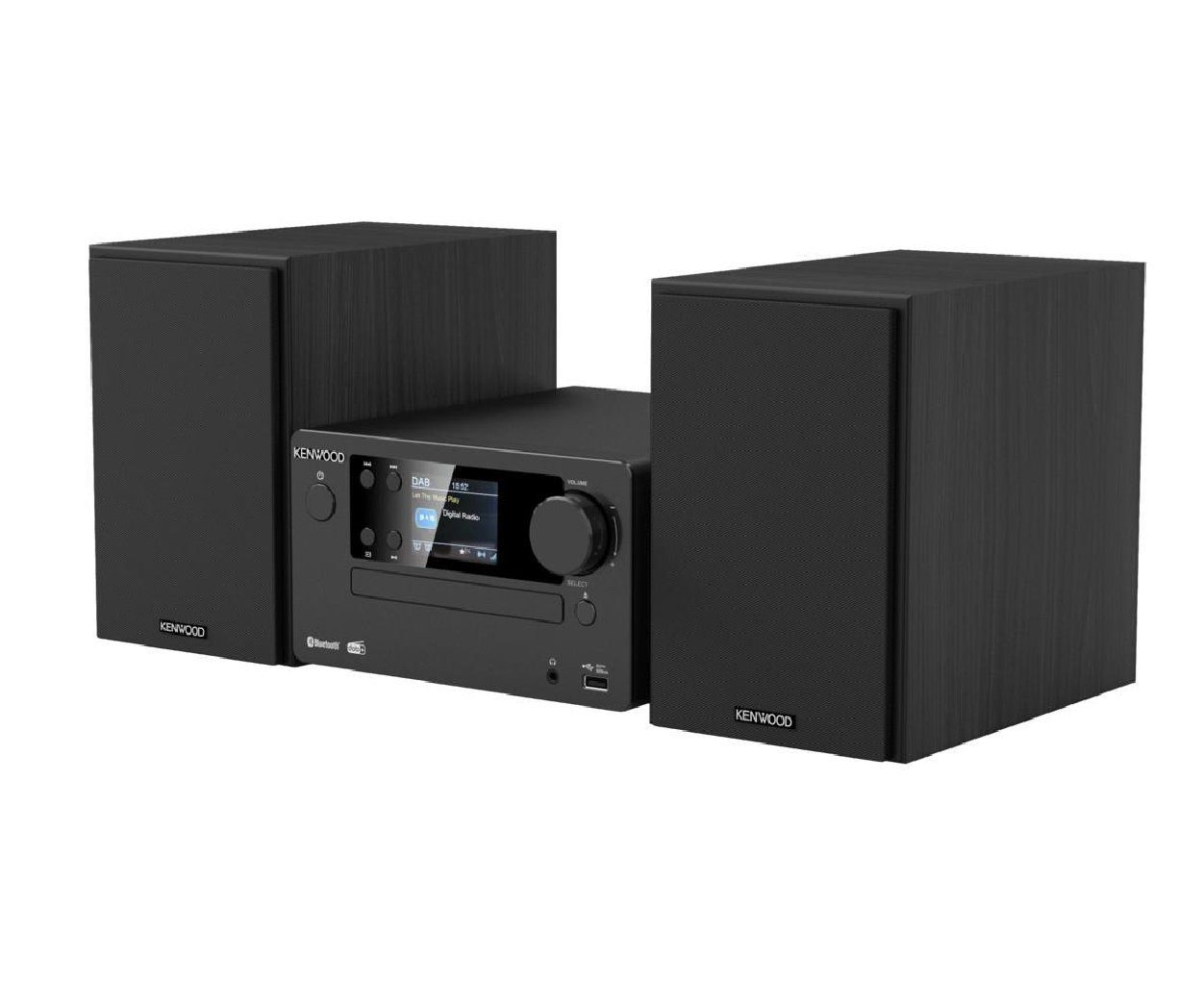 Kenwood M-725DAB-B Stereoanlage (Digitales UKW-Radio , Radio Data System, 50,00 W)