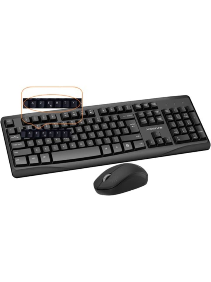 COFI 1453 Kabellose Bluetooth Tastatur QWERTY   Kabellose Maus Set in Schwarz günstig kaufen onesize