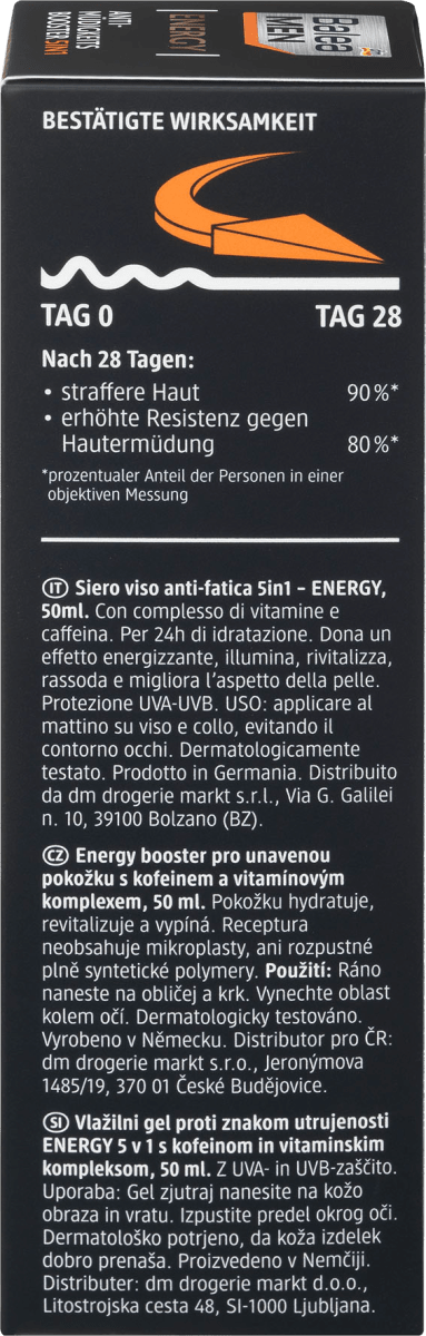 Gesichtscreme Energy Anti Müdigkeits Booster, 50 ml