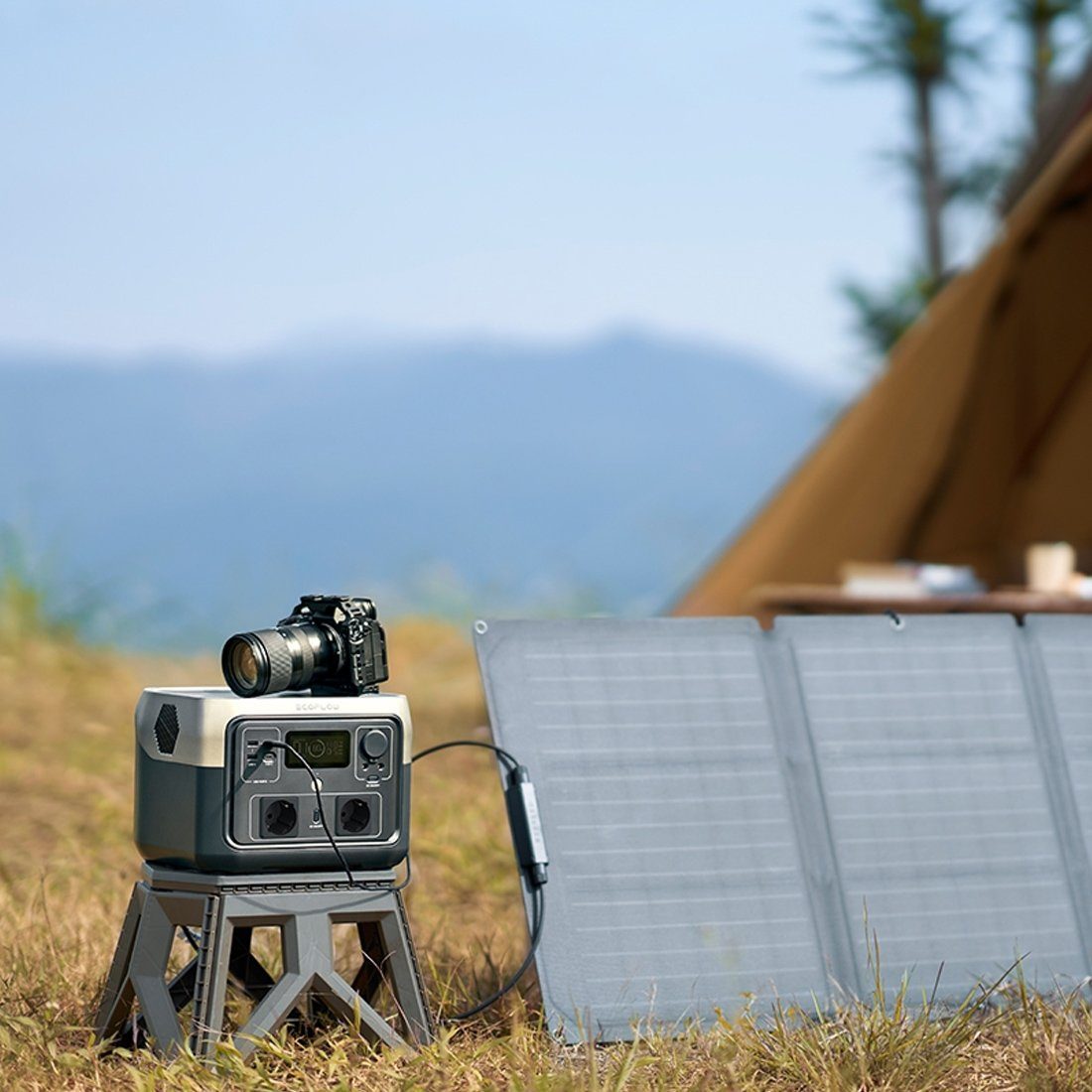 Ecoflow Ecoflow River 2 Max Powerstation mit 110W Solarpanel Smart-Home-Station