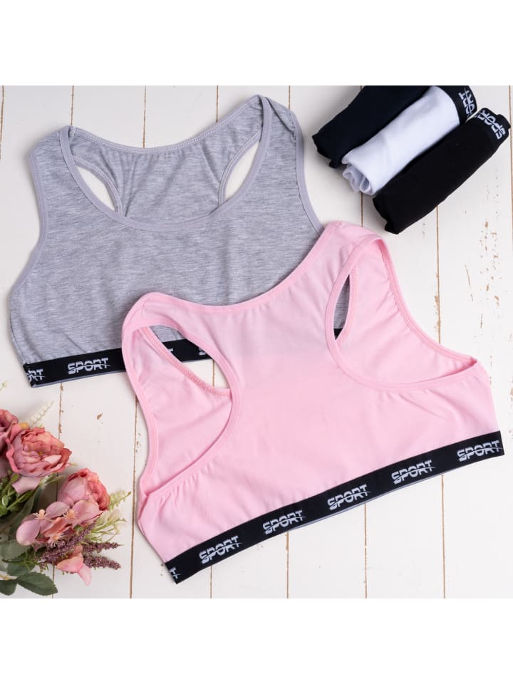 LOREZA 5er Set Bustier - Sport - Bunt günstig kaufen