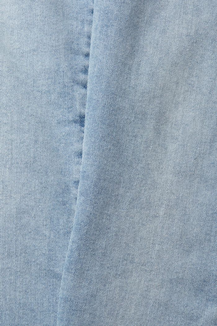 Stretch-Jeans mit offenen Saumenden