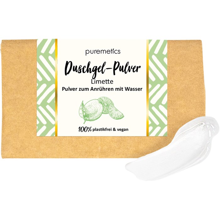 Duschgel-Pulver Limette