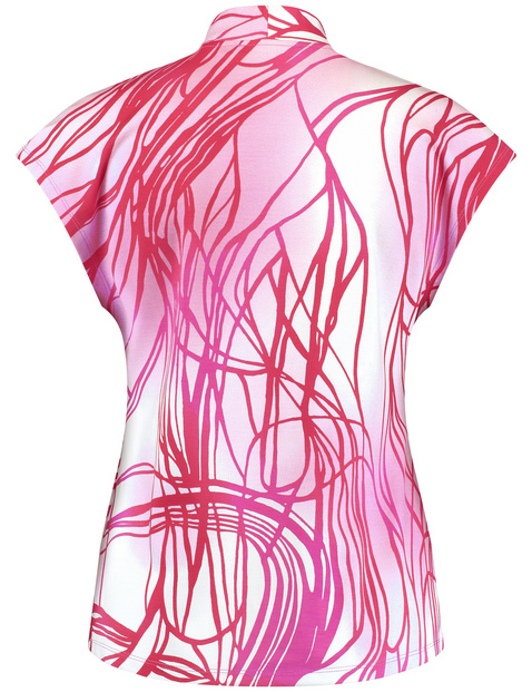 Print-Shirt mit V-Ausschnitt