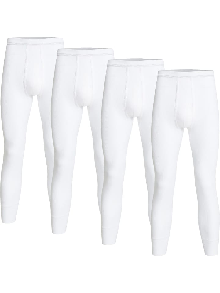 Con-ta Baumwolle, Feinripp Unterhose, lang 4er-Pack in weiß günstig kaufen