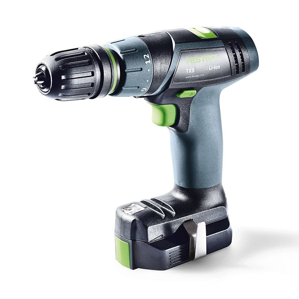 Conjunto de furadeira/parafusadeira FESTOOL 10,8 V 2 x 2,6 Ah 10 mm 576104