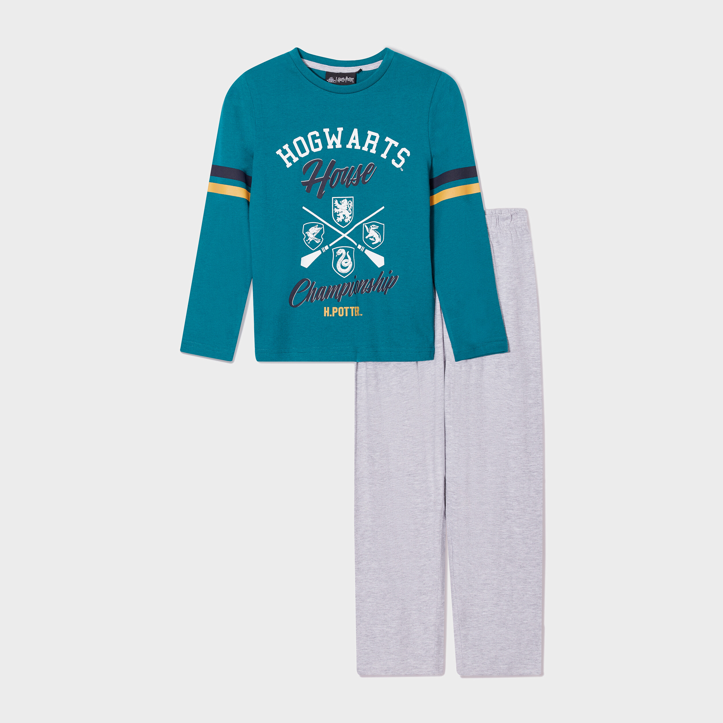 Ensemble pyjama Harry Potter Hogwarts vert garçon | La Halle