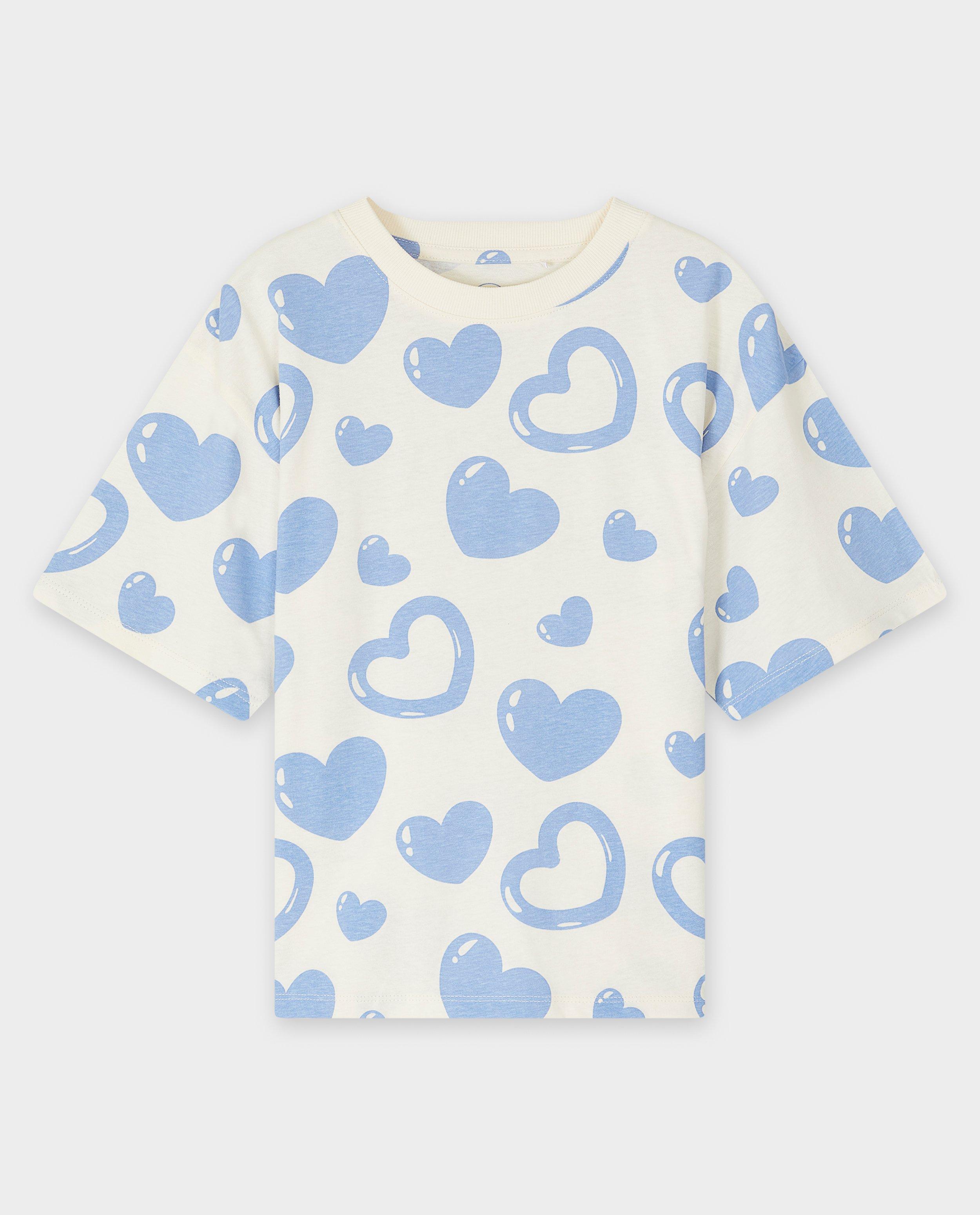 Tricou Besties cu imprimeu de inimă alb
