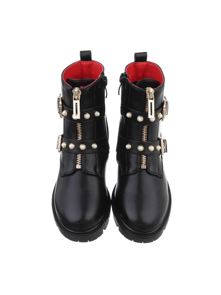 Ital-Design Stiefelette in Schwarz günstig kaufen