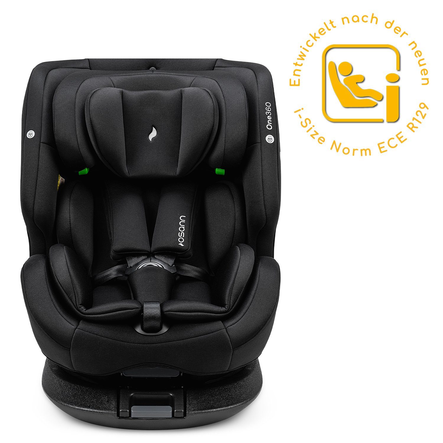 Osann Autokindersitz One360 i-Size, ab: Geburt, bis: 12 Jahre, drehbarer Reboarder mit Isofix und Top-Tether - 40-150 cm
