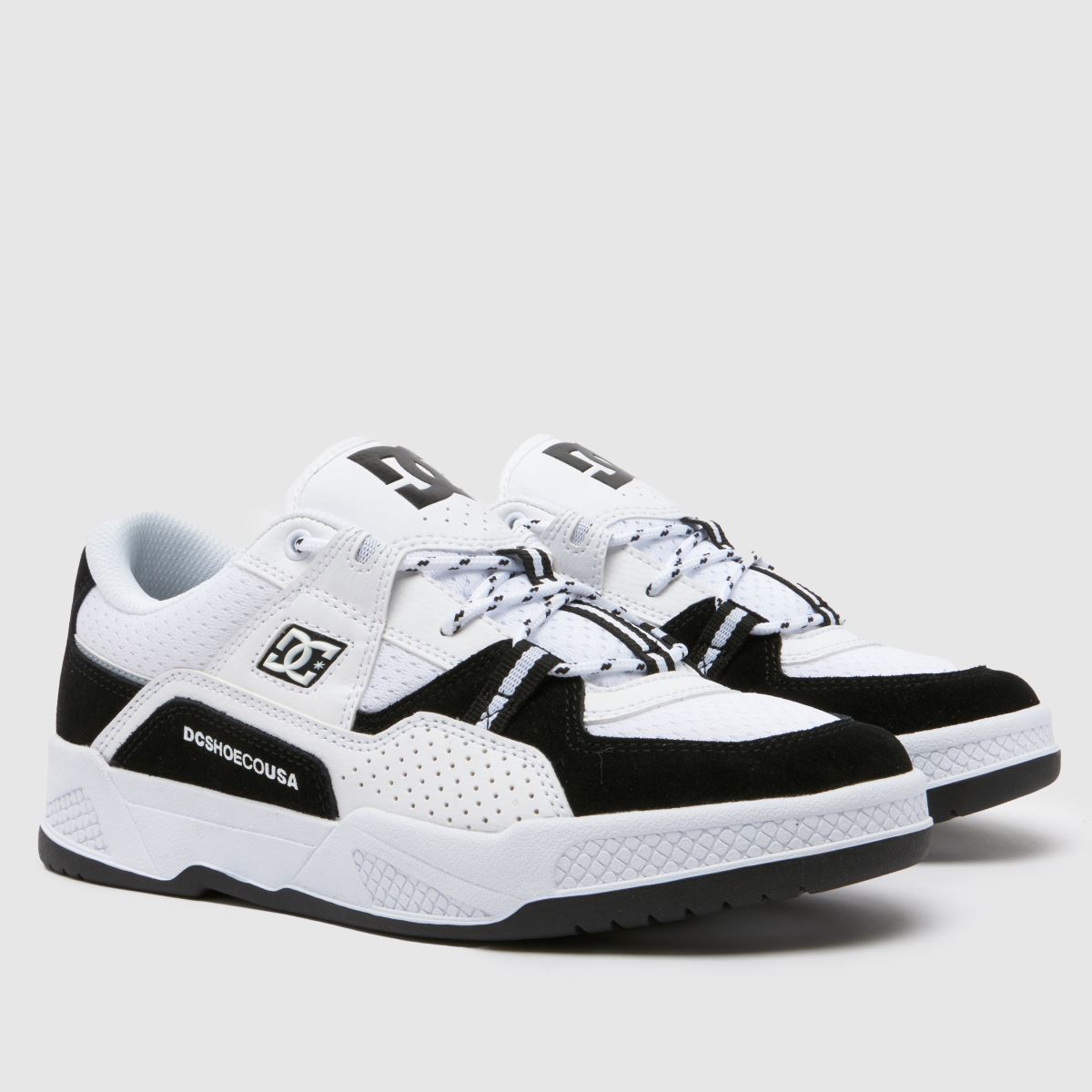 DC Construct-sneakers i vitt och svart