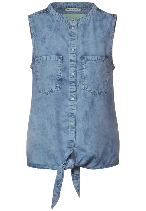 Street One Blaue Jeansbluse
