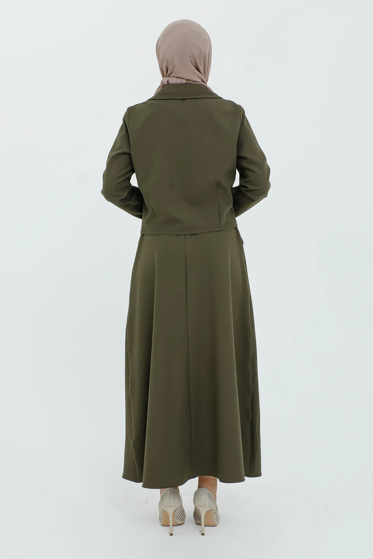 Tesettür Dünyası  Zweiteiler - Khaki - Regular Fit