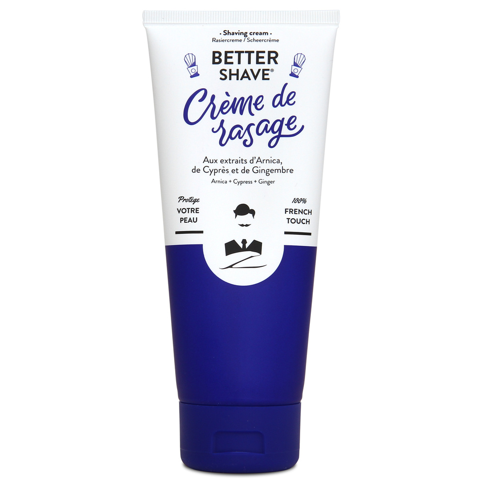 Monsieur Barbier Crème à raser - Better Shave Crème de Rasage Protectrice Anti-Irritations pour Hommes