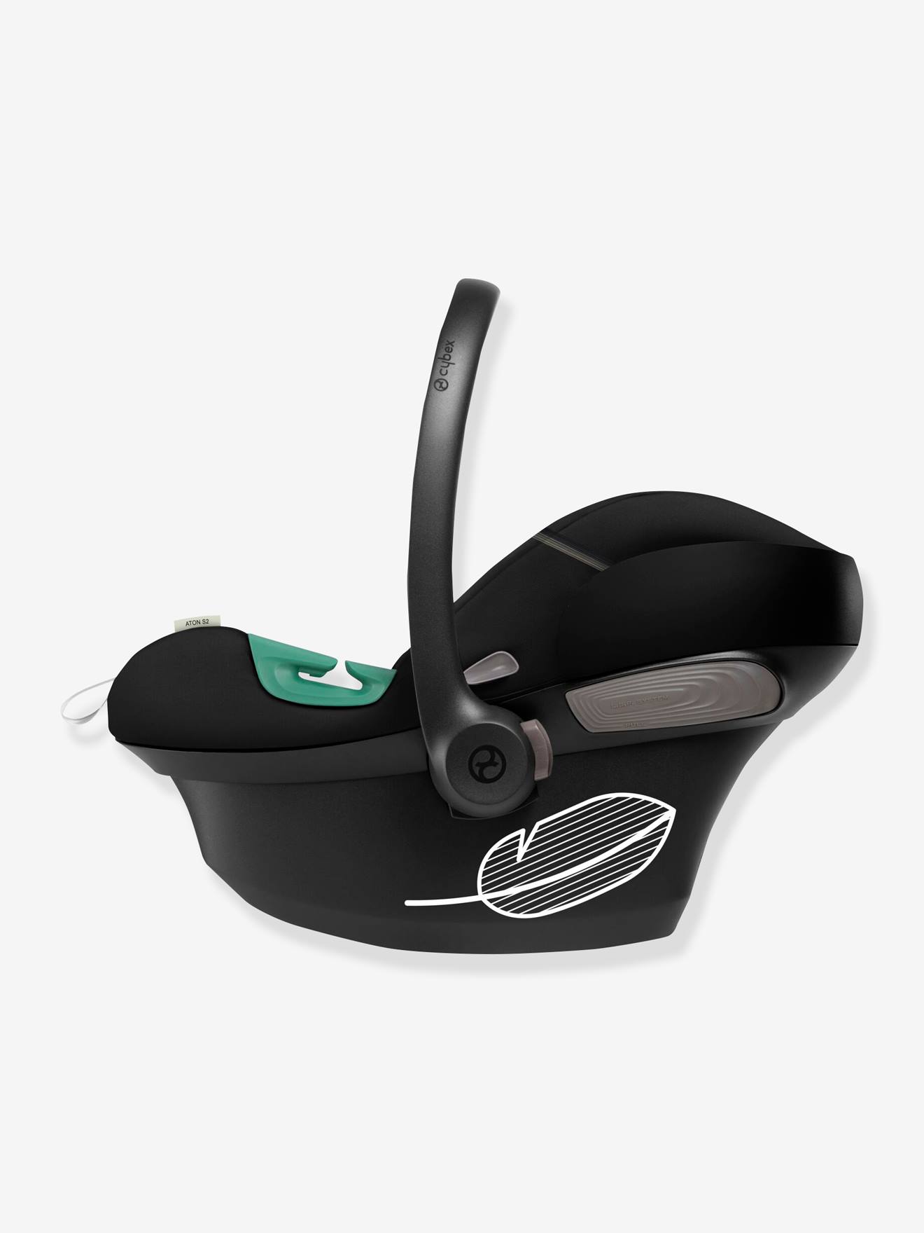 Siège-auto coque CYBEX Gold Aton S2 i-Size 45 à 87 cm, équivalence groupe 0+ noir (moon black)