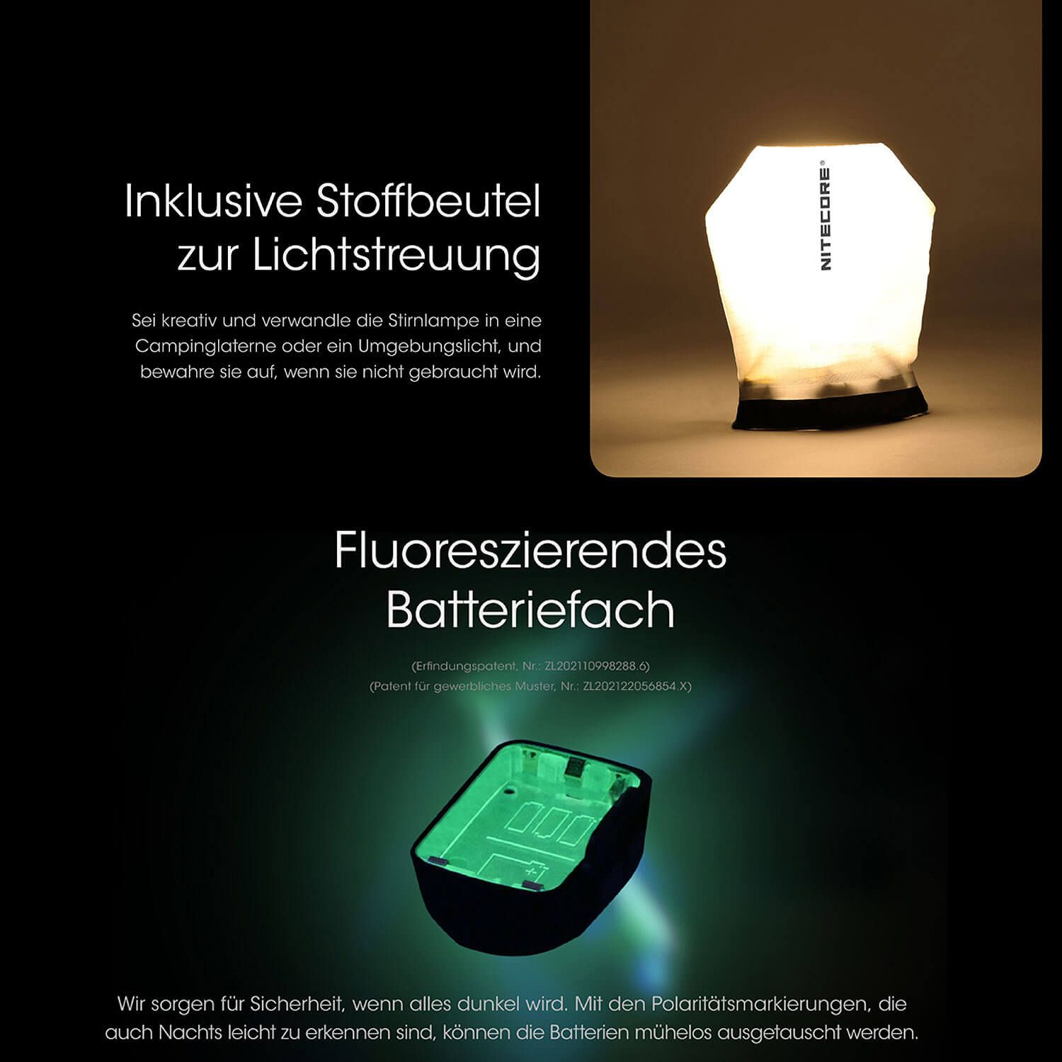 LED Kopflampe UT27 V2 Dual Power - 800 Lumen