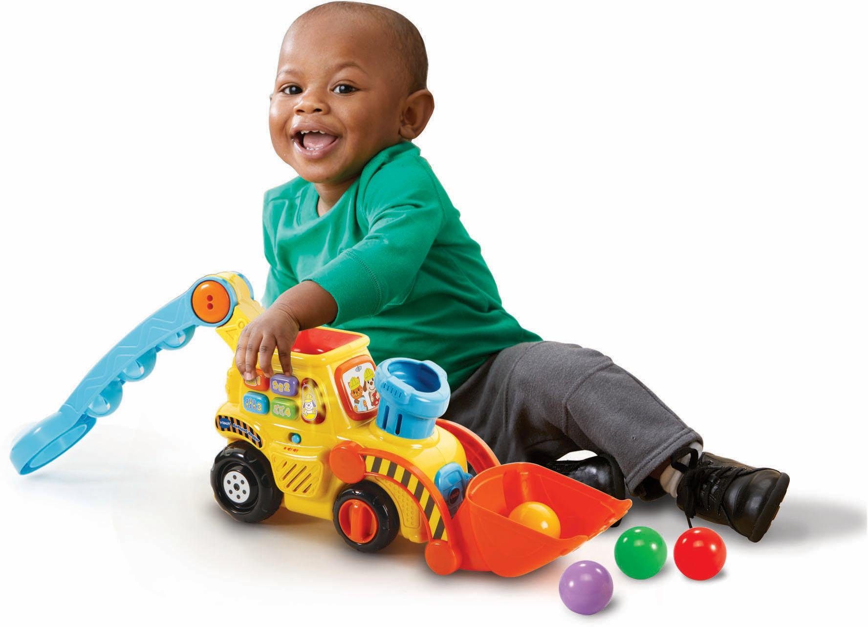 Vtech® Spielzeug-Bagger VTechBaby, Ballspaß Bagger, zum Schieben