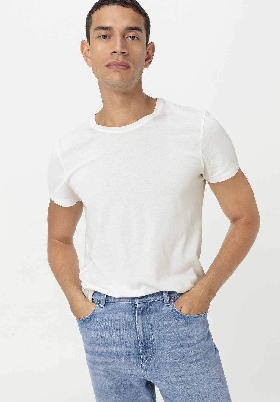 Basic T-Shirt Regular aus reiner Bio-Baumwolle im 2er-Pack