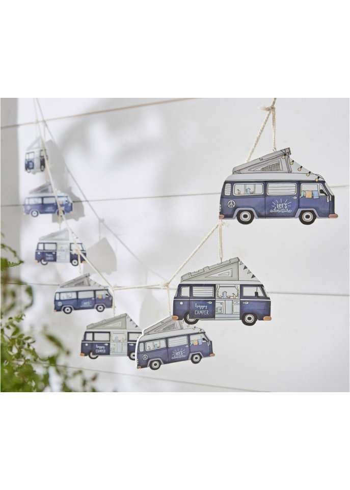 Girlande mit Camper-Motiven
