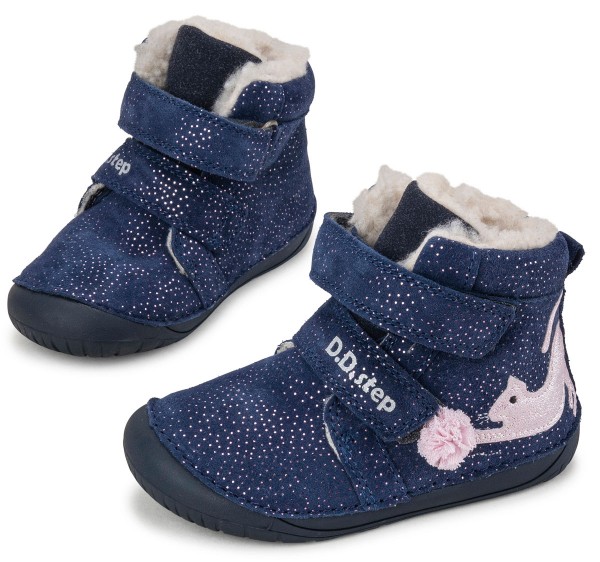 DD Step ~ Winterstiefel Klett ~ Blue Kitty