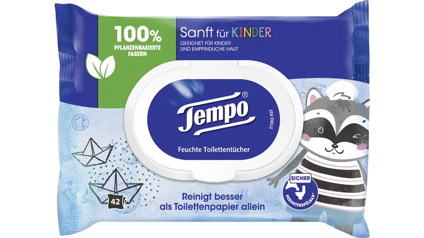 Tempo feuchtes Toilettenpapier Sanft für Kinder