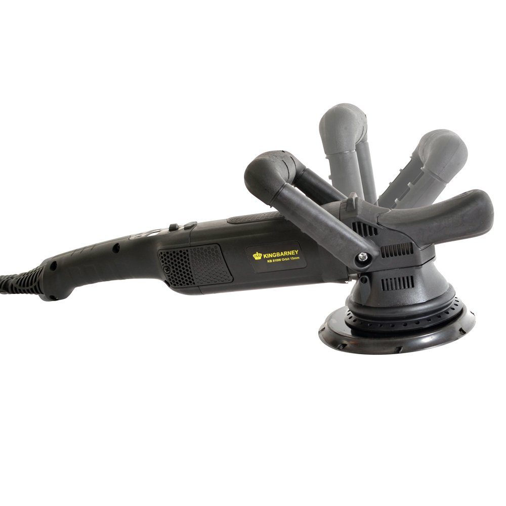 PROMAFIT Exzenter Poliermaschine Poliermaschine 810 W 15mm Hub, 1650 min. U/min, 4800 max. U/min, ohne Akku und Ladegerät, Poliermaschine für Rechts- und Linkshänder