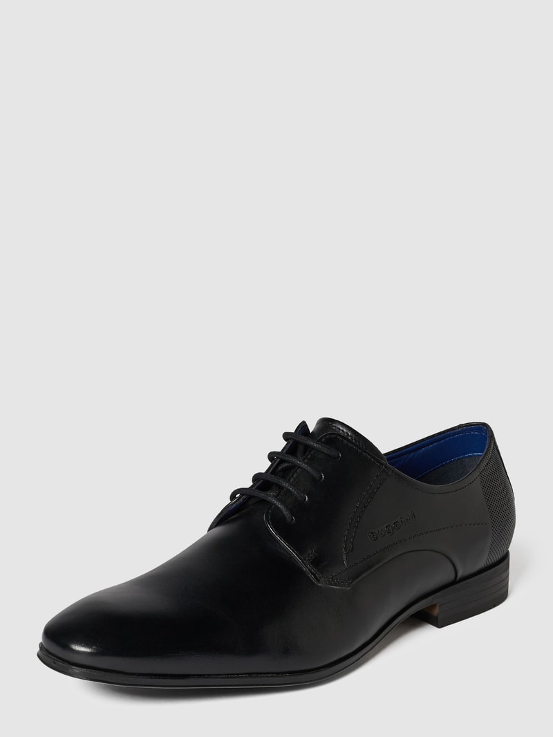 Derby aus Leder Modell 'Mattia' in schwarz