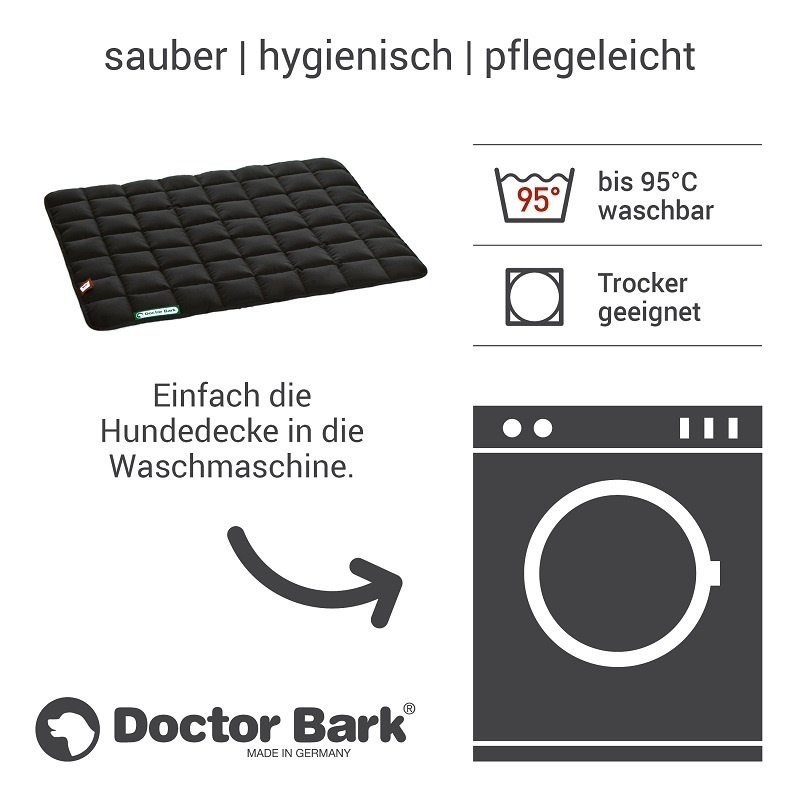 Doctor Bark Hundedecken Doctor Bark Liegedecke schwarz M