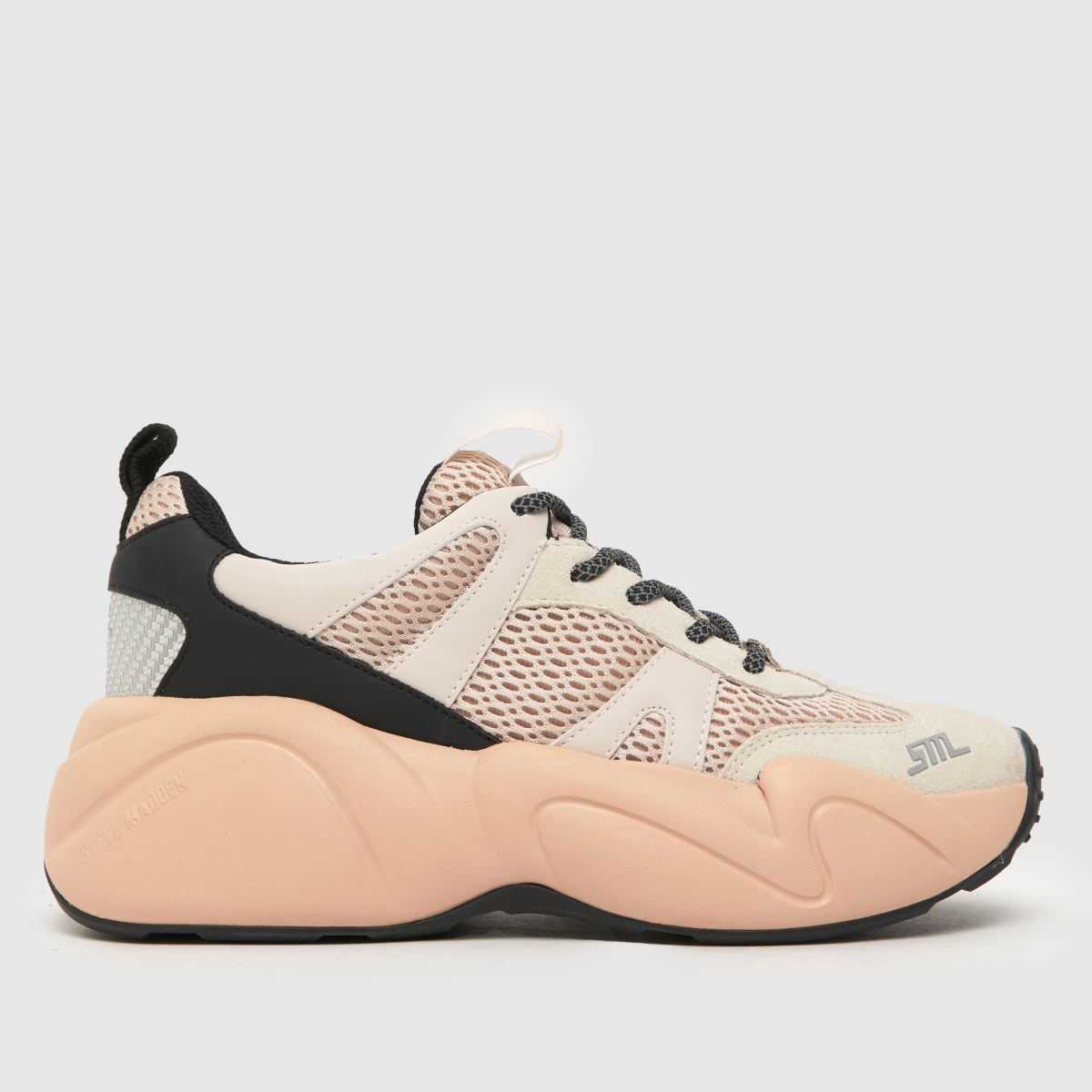 Steve Madden – Bounce 1 – Multifärgade sneakers i benvit