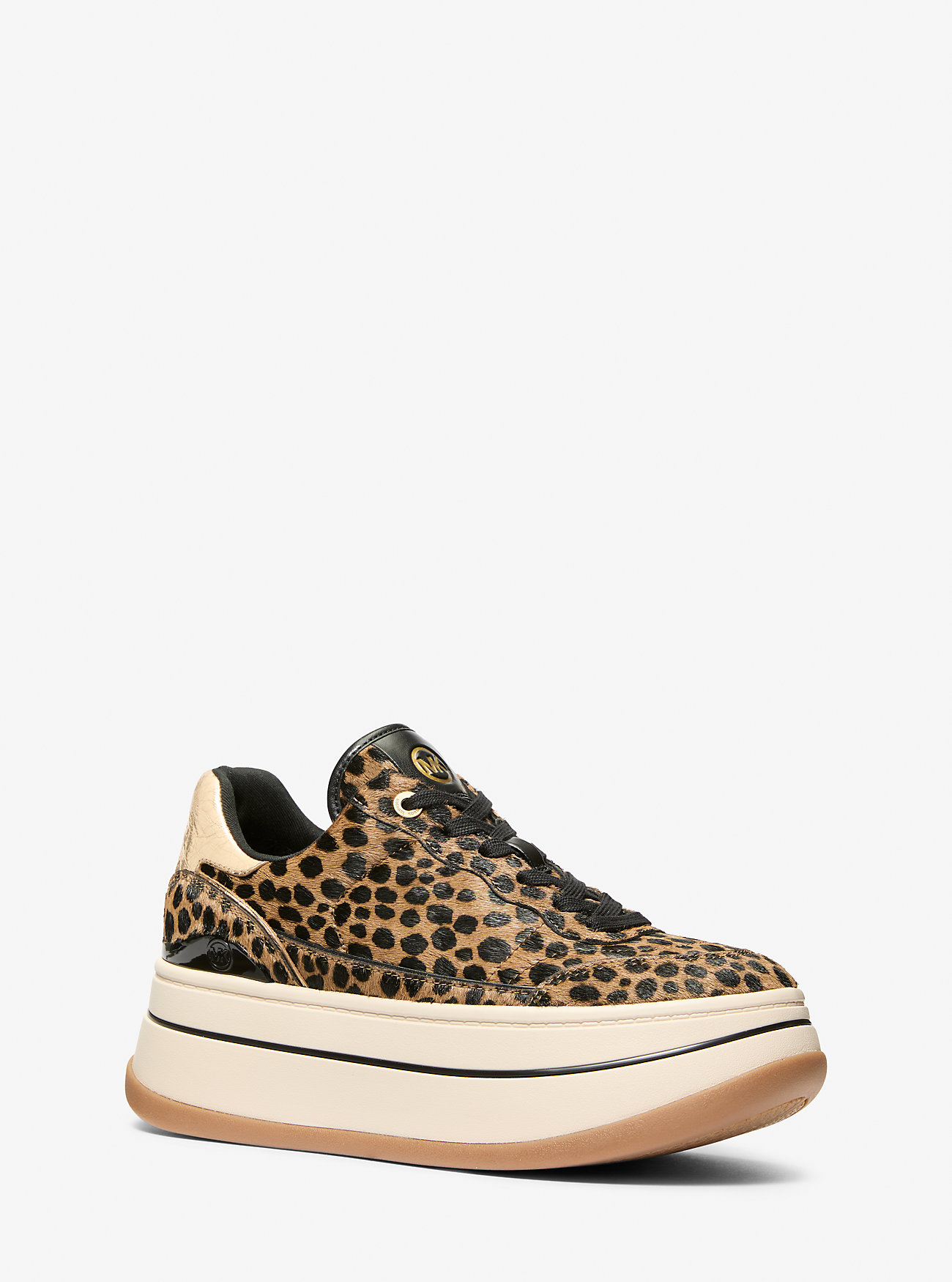 Hayes Cheetah Print Calf Hair Platform Sneaker - HUSK MULTI