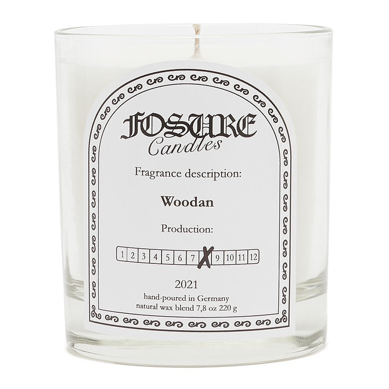 Fosure Candles Woodan Candle white