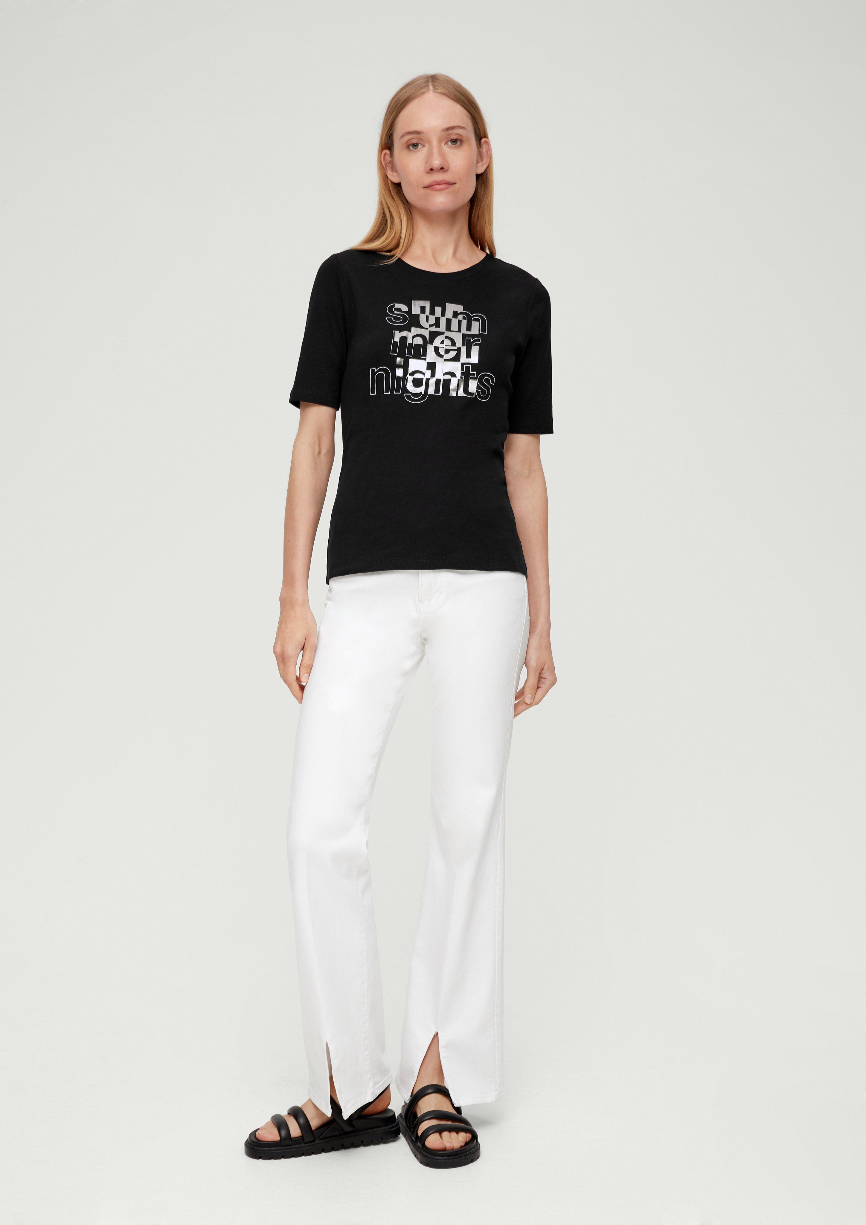 Baumwollshirt mit Frontprint  2132767-99D0