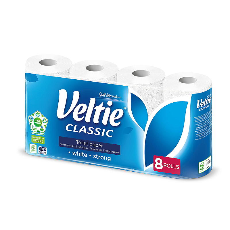 Veltie Toalettpapir 8-pk Classic Veltie