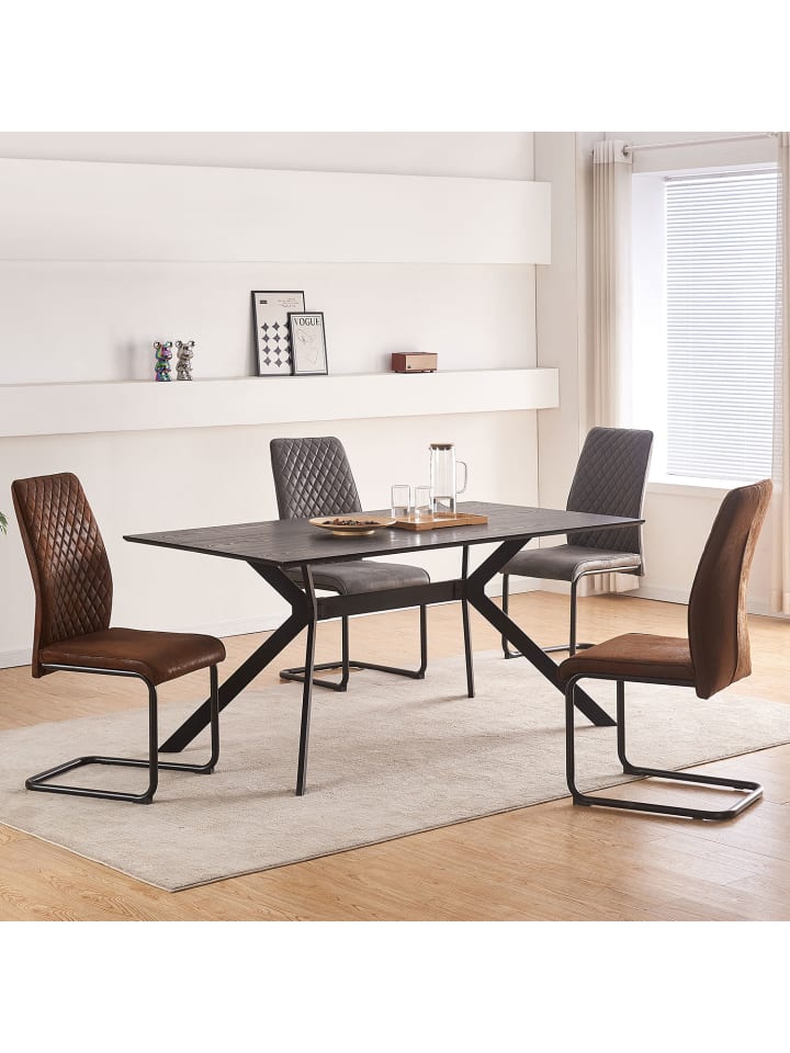 B&D Home Esszimmerstuhl THEO in Braun günstig kaufen