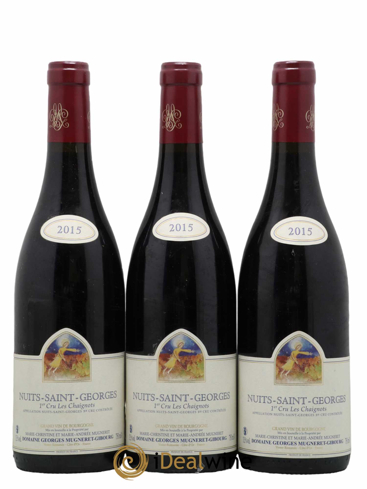 Nuits Saint-Georges 1er Cru Les Chaignots Mugneret-Gibourg (Domaine)  2015 - Lot de 3 Bouteilles