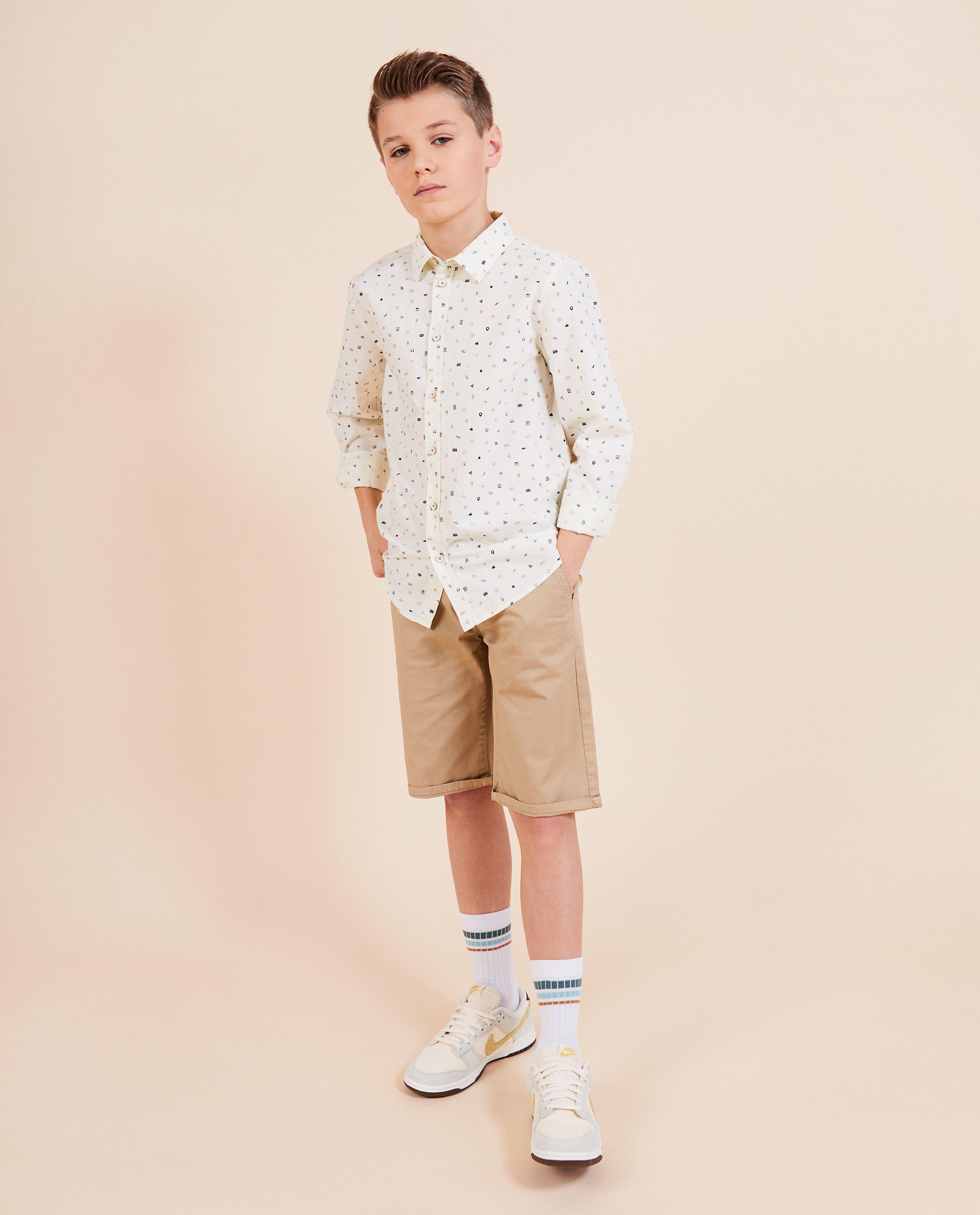 Tricou din bumbac organic Kidz Nation, alb festiv